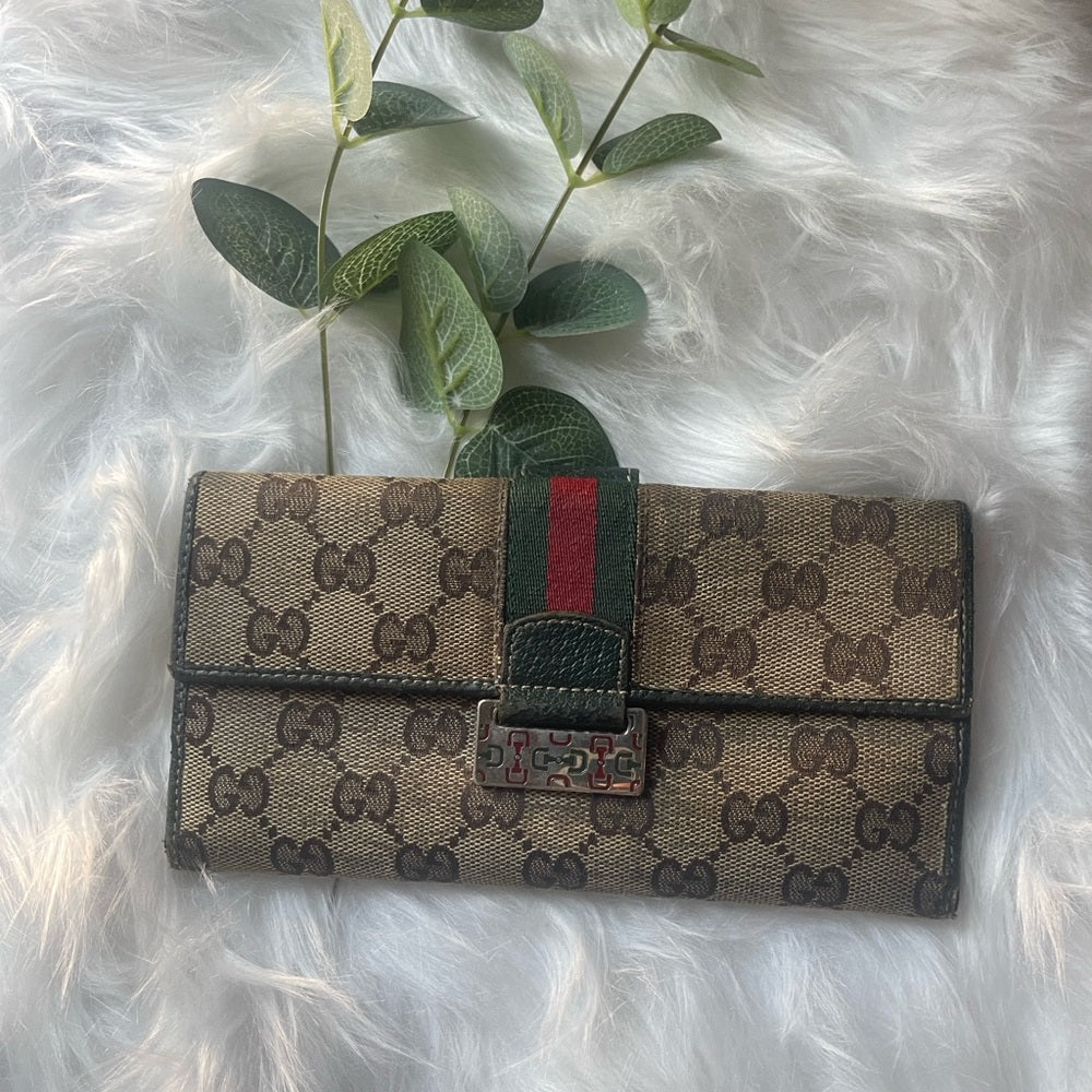 GUCCI SHERRY LINE LONG WALLET