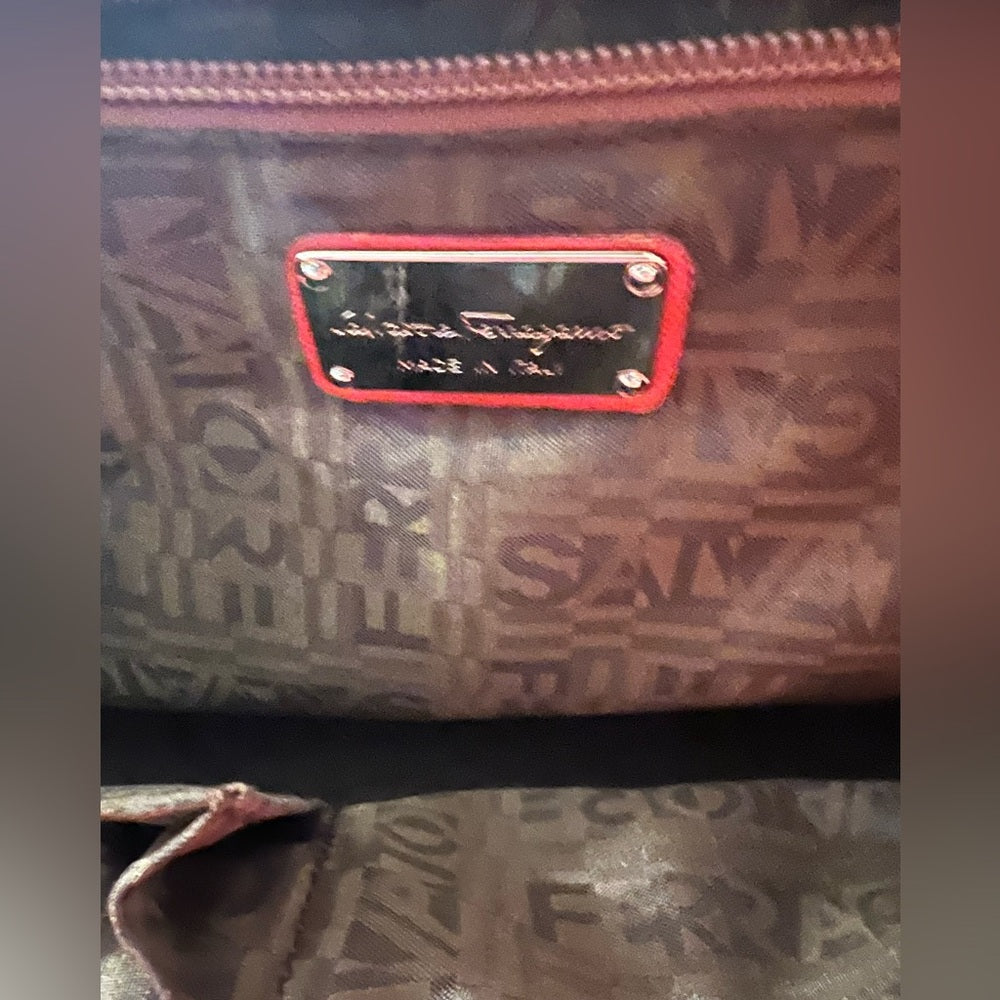 Orange Ferragamo Shoulder Bag