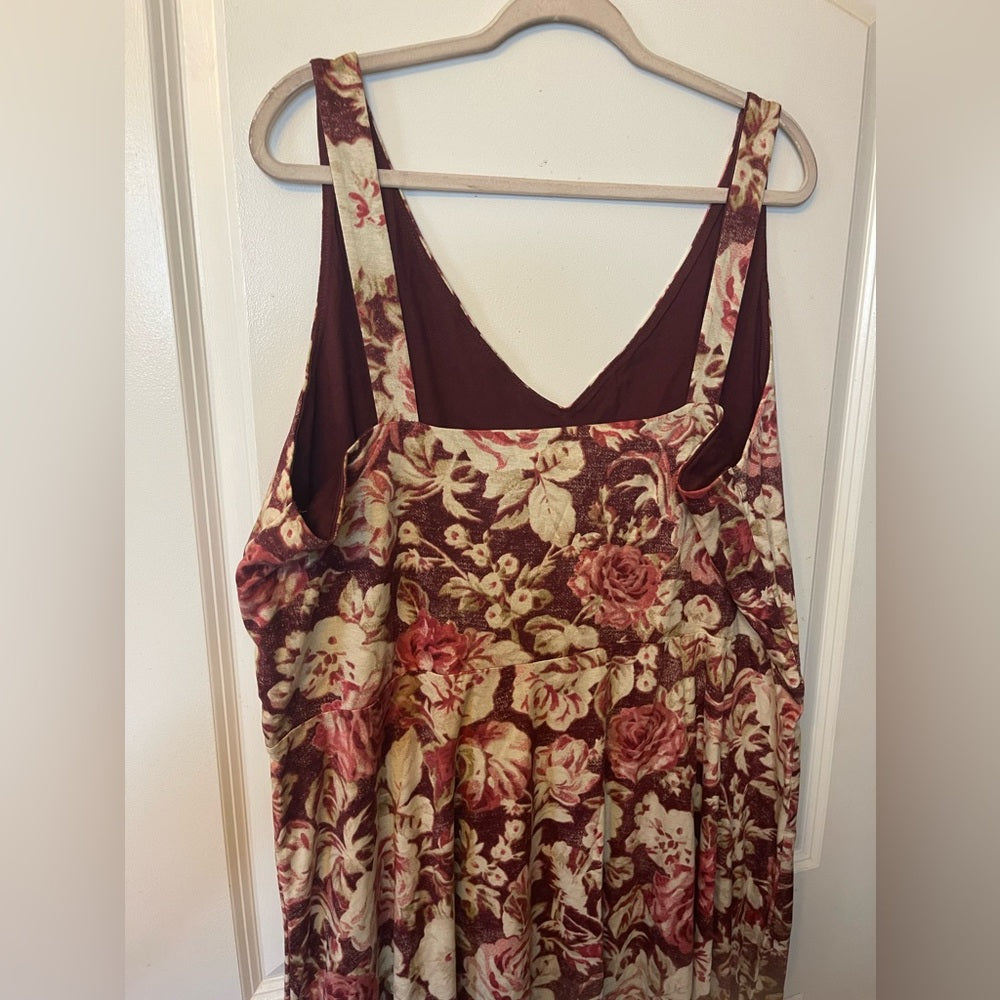 Chaps Sleeveless Floral Dress
