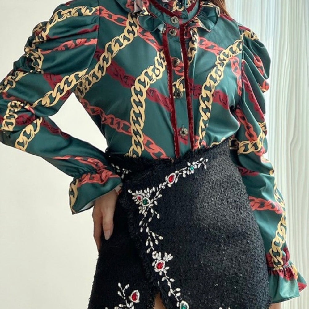 🆕 Zayla Top Green - Large