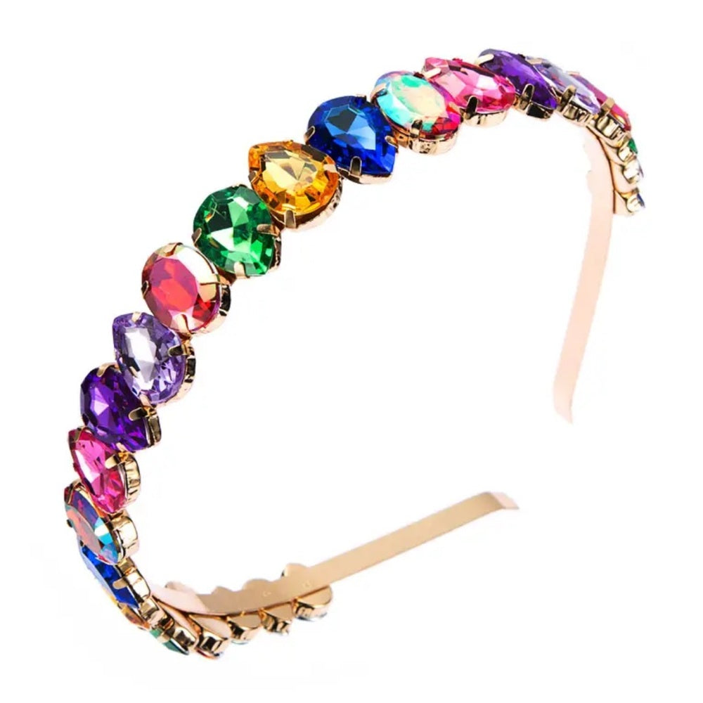 🆕 Rainbow 🌈 Rhinestone Headband