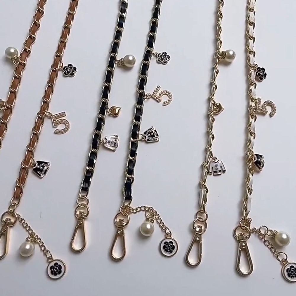 White Crossbody Bag Chain Charms - Unbranded