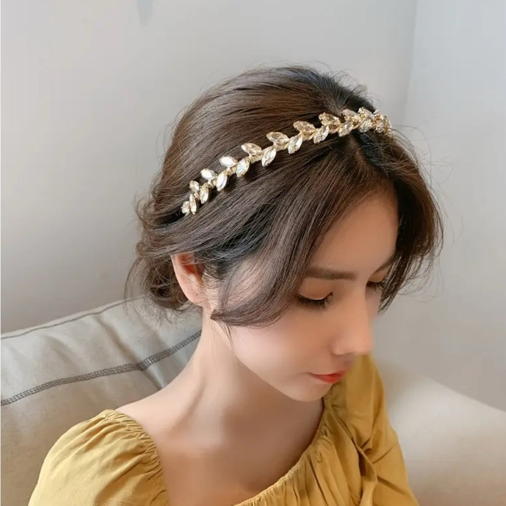 🆕 Aphrodite Gold Crystal Headband