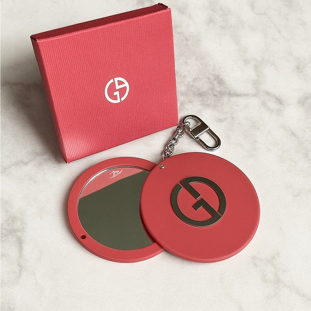 Giorgio Armani Coral Compact Mirror Keychain