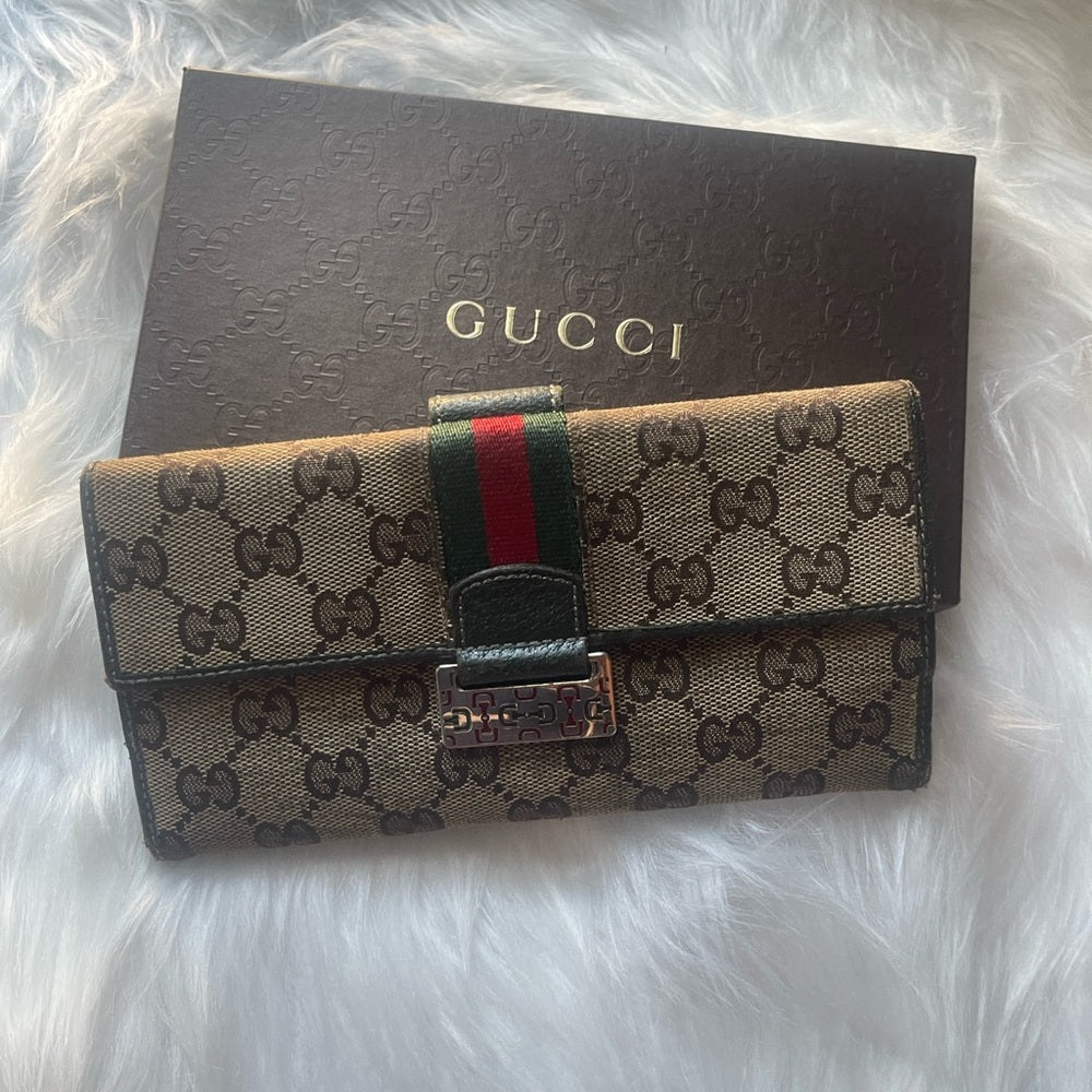 GUCCI SHERRY LINE LONG WALLET