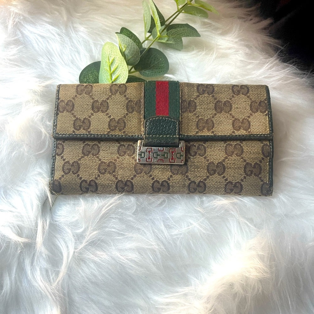 GUCCI SHERRY LINE LONG WALLET