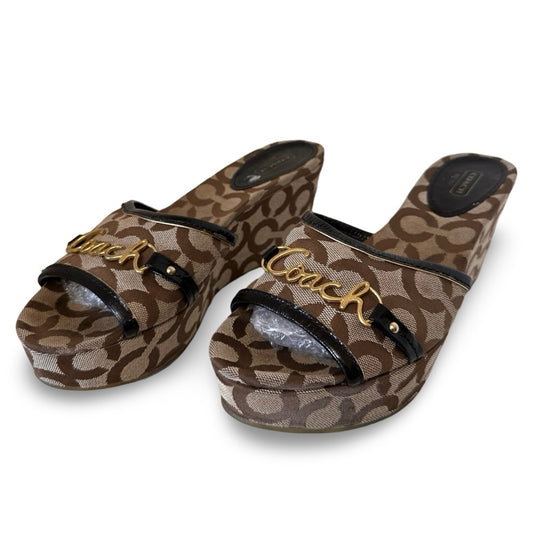 Preloved Authentic Coach Carissa Wedge