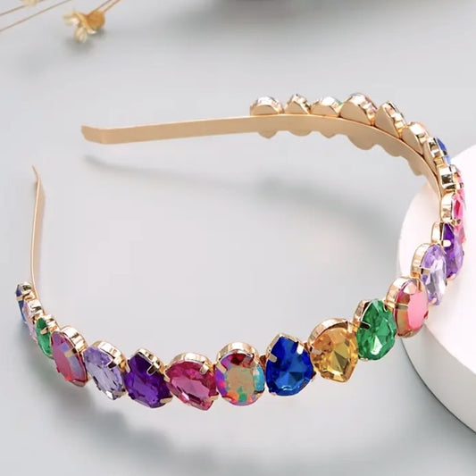 🆕 Rainbow 🌈 Rhinestone Headband