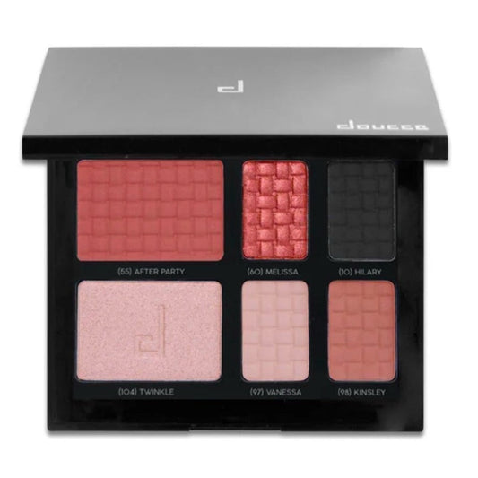 Doucce Pink and Black Eyeshadow Palette for Bold Looks