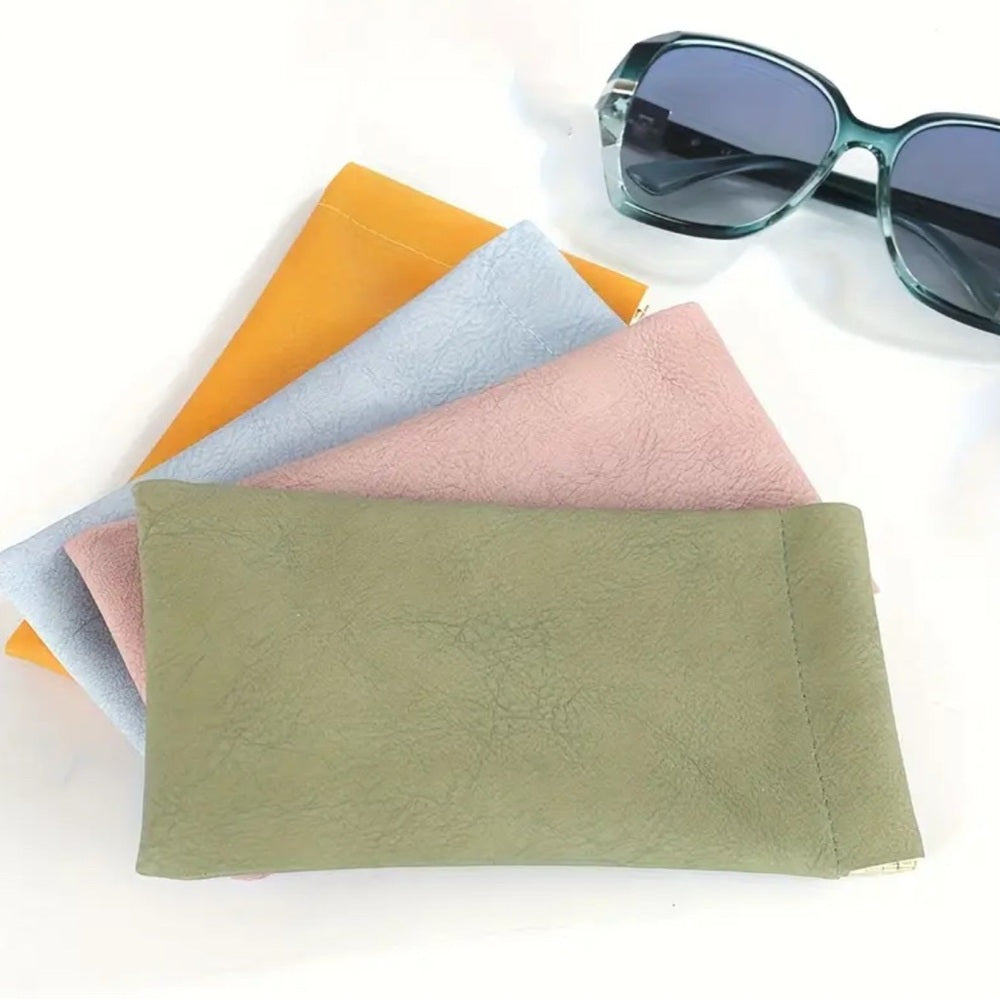 Faux Leather Glasses Pouch