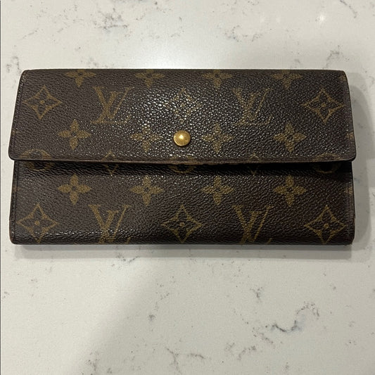 Louis Vuitton Brown Monogram Long Wallet