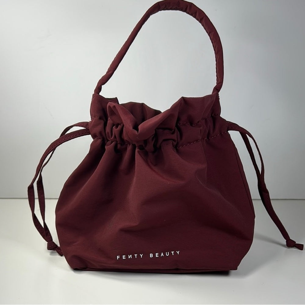 Fenty Beauty Burgundy Cosmetic Bag