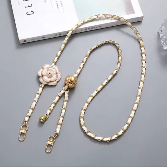 White & Gold Chain Strap