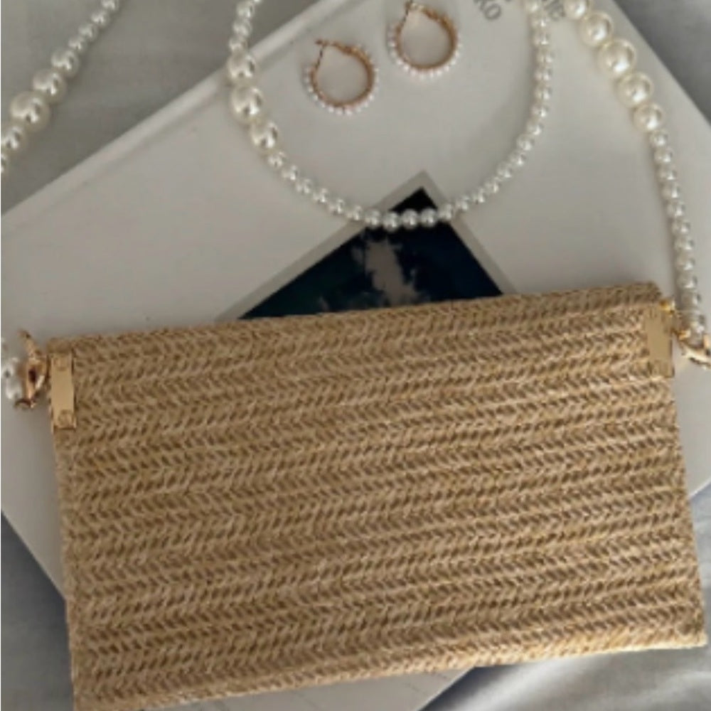 Dior Raffa Tweed Clutch