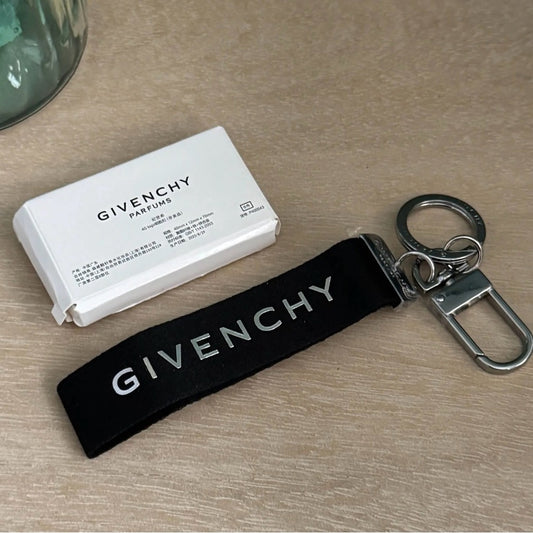 Givenchy Black and Silver Key Holder