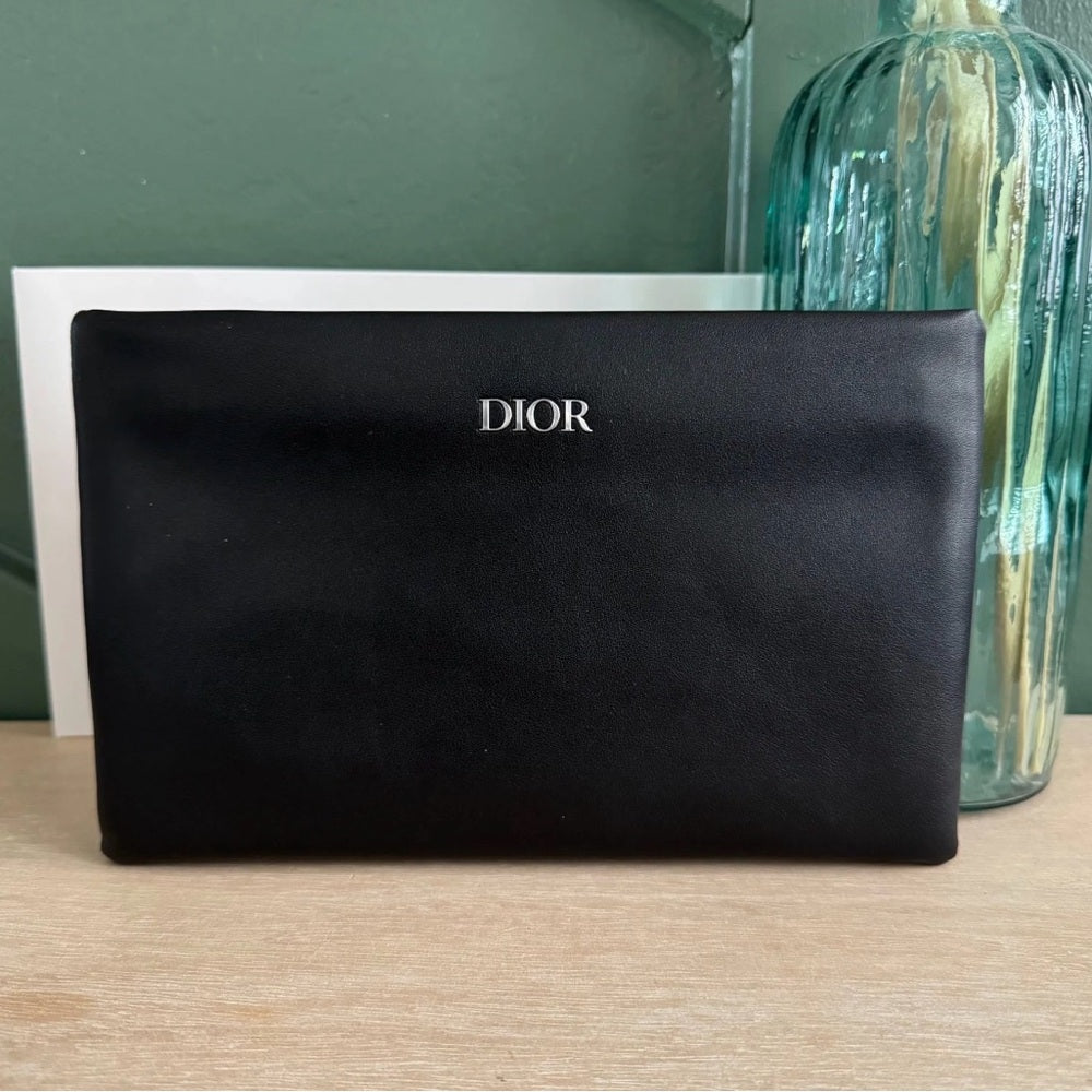 Dior Classic Black Leather Clutch