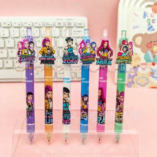 K-Pop Demon Hunters Gel Pens Set of 6